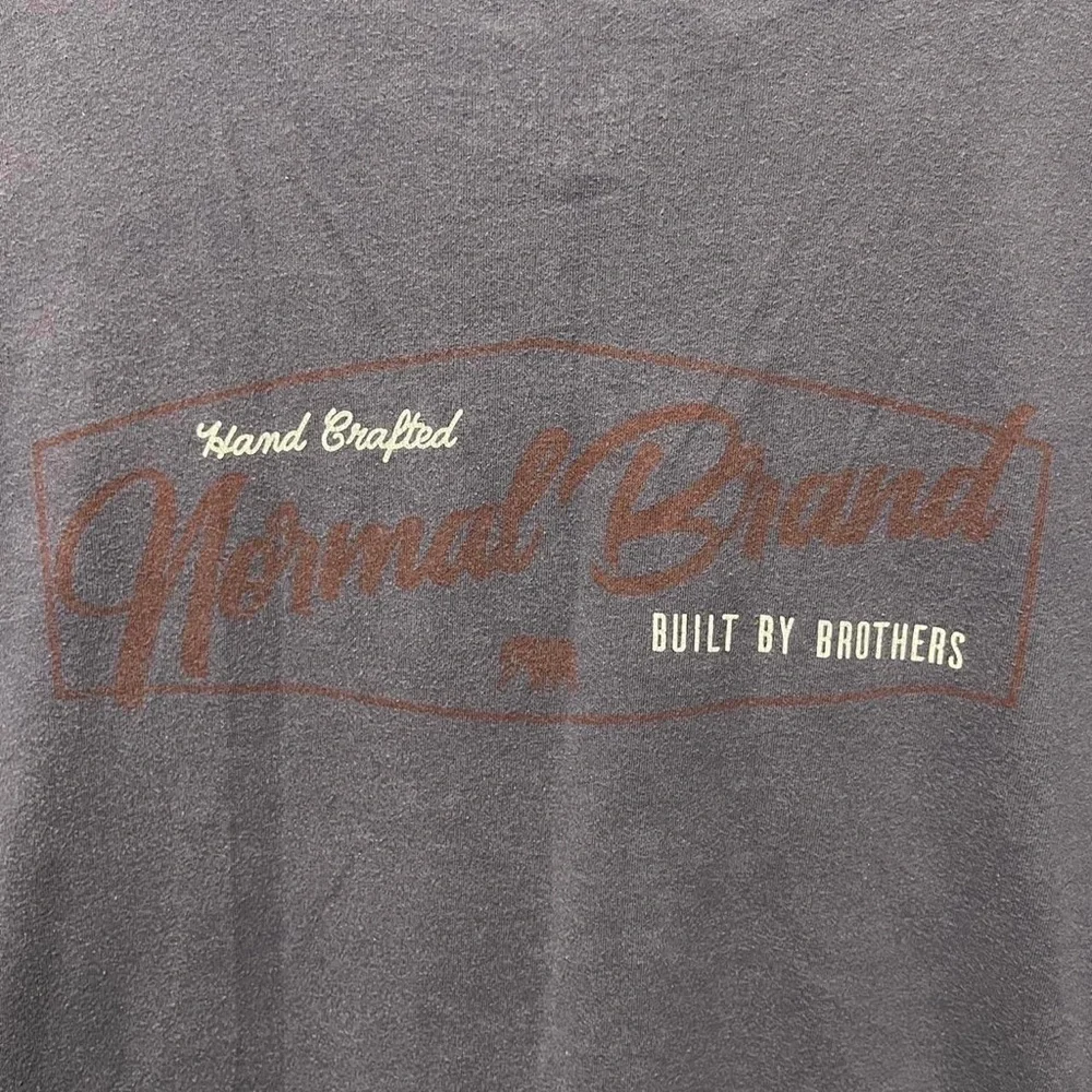 hand crafted the normal brand built by brothers long sleeve crewneck shirt